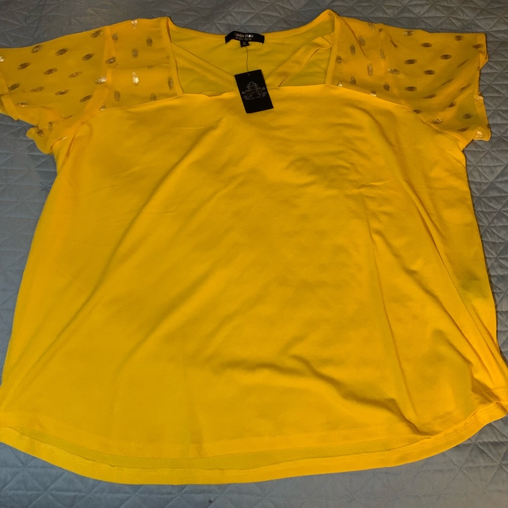 Louise Paris 3X Yellow Blouse